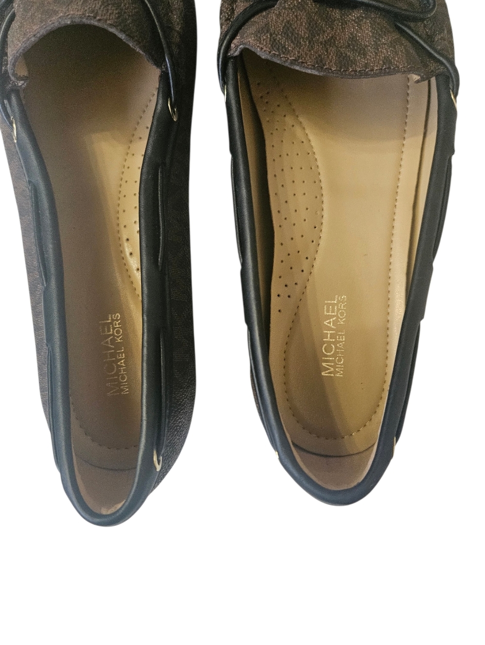Michael Kors Sutton Monogram Logo Moccasin Loafers Women 8 - Picture 6 of 6
